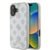 Guess GUHMP16SPGPYSH iPhone 16 6.1 biały/white hardcase Peony Script Logo MagSafe